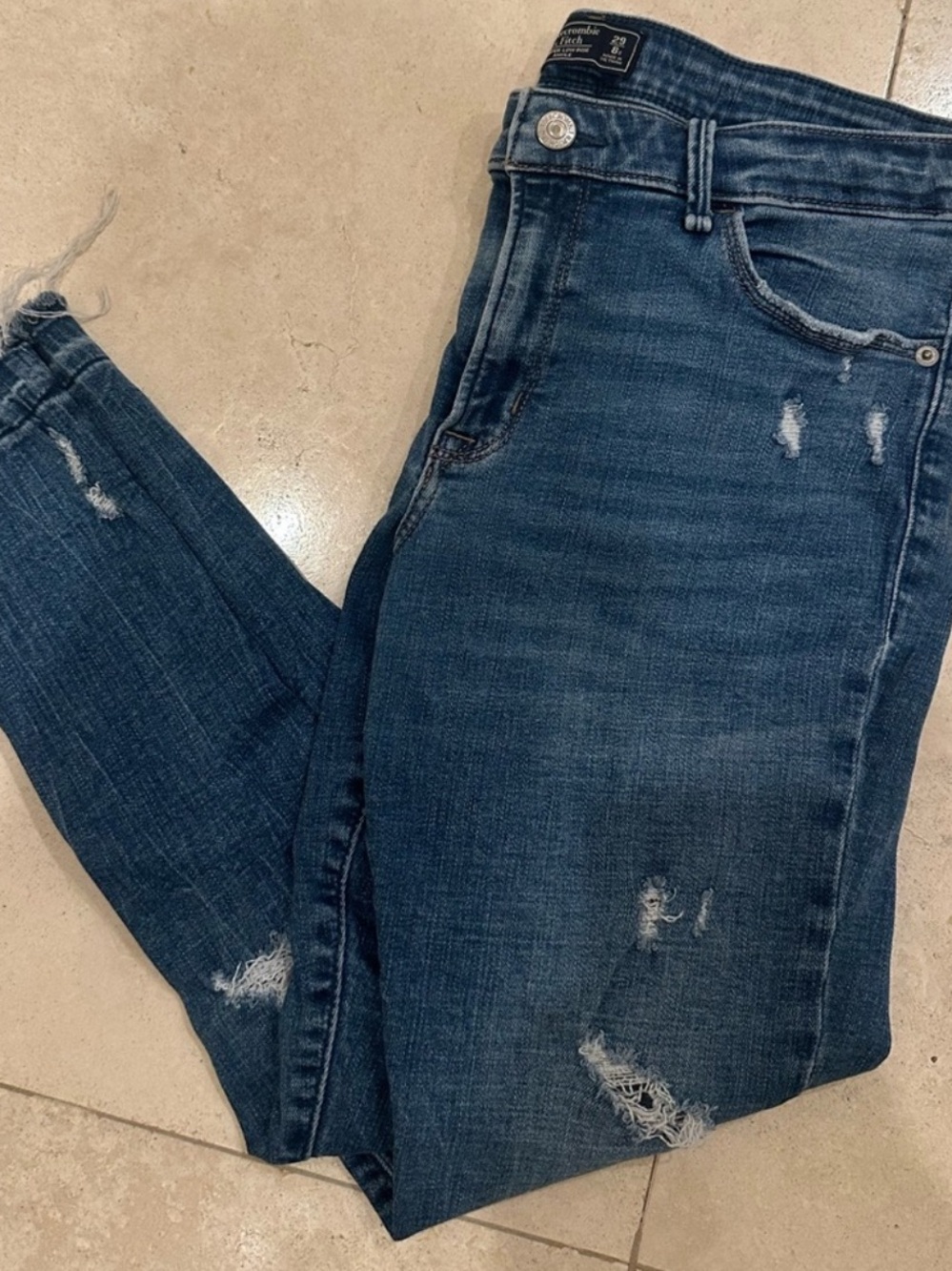 Abercrombie Harper Low Rise Ankle Jean